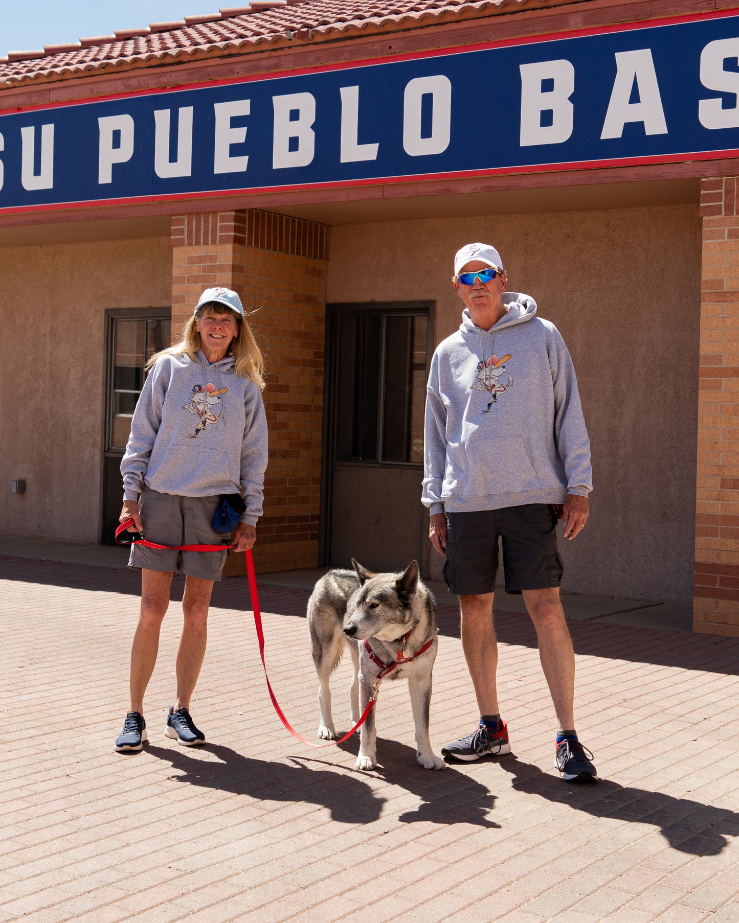 “Cartoon Wolf” Pueblo Baseball T-Shirt