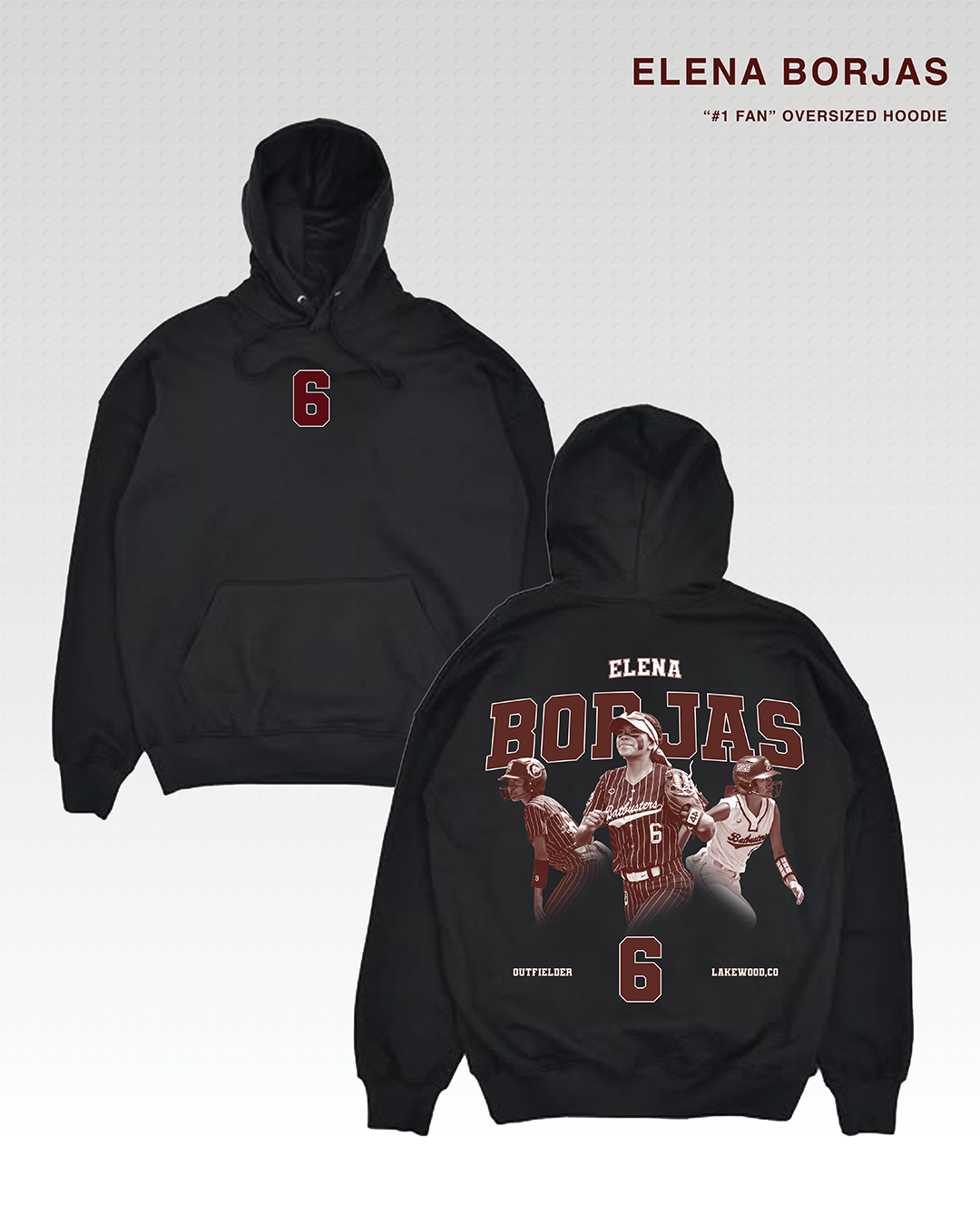 "#1 FAN" Elena Borjas Hoodie