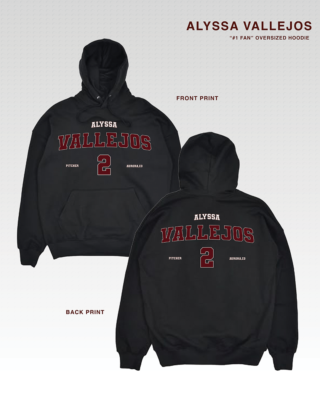 "#1 FAN" Alyssa Vallejos Hoodie