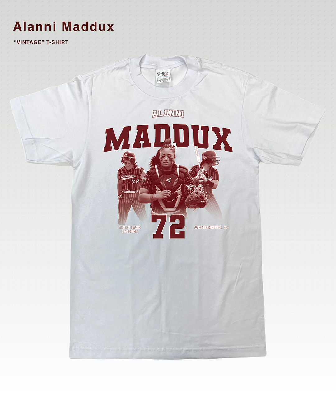 "VINTAGE" ALANNI MADDUX T-SHIRT