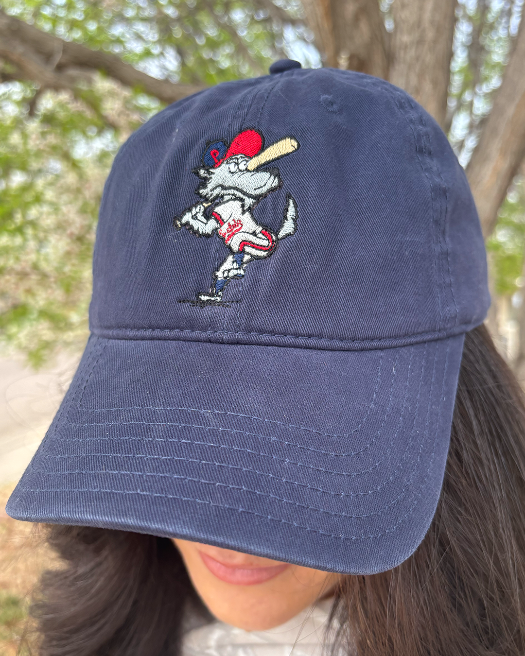"Cartoon Wolf" Pueblo Baseball Dad Hat