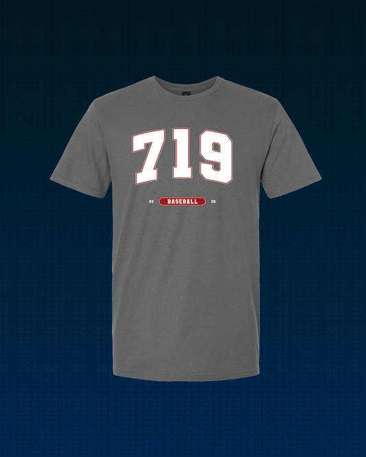 “719” Pueblo Baseball T-Shirt