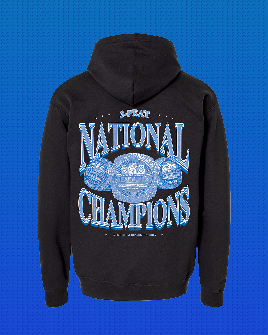 "CHAMPS" KU 3-Peat Hoodie
