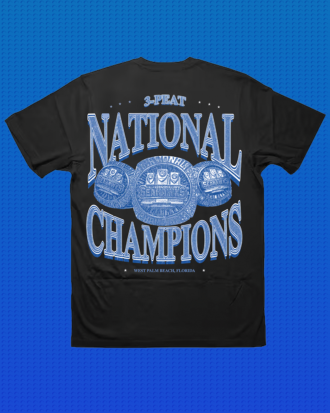 "CHAMPS" KU 3-PEAT Shirt