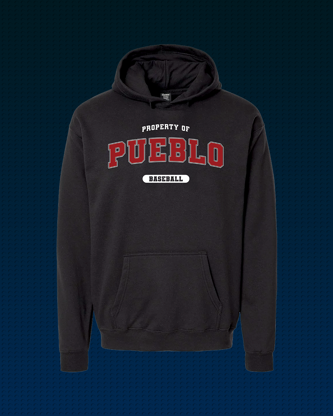 “Vintage” Pueblo Baseball Hoodie