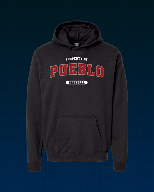 “Vintage” Pueblo Baseball Hoodie