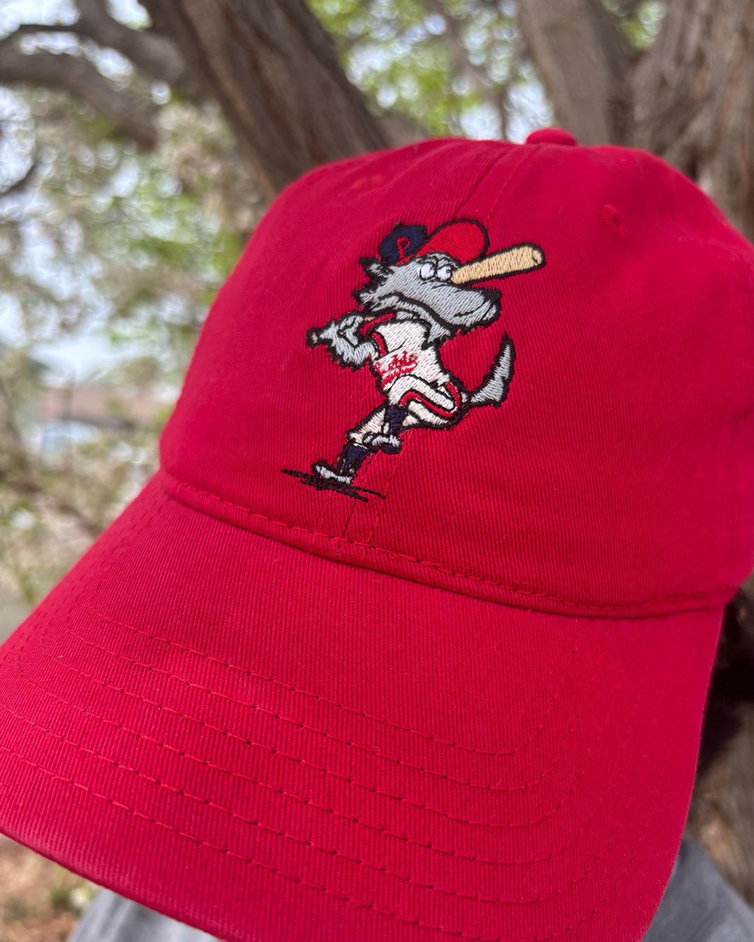"Cartoon Wolf" Pueblo Baseball Dad Hat