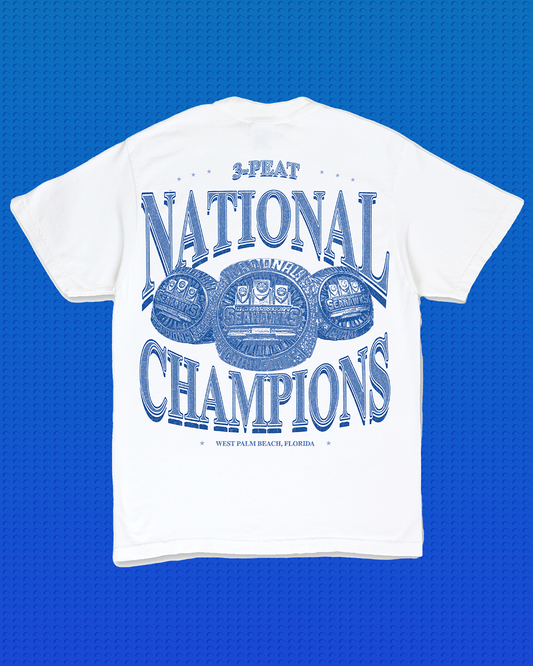 "CHAMPS" KU 3-PEAT Shirt